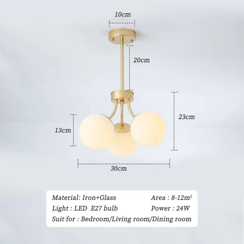lustre led nordique 	 pour éclairage intérieur suspendu