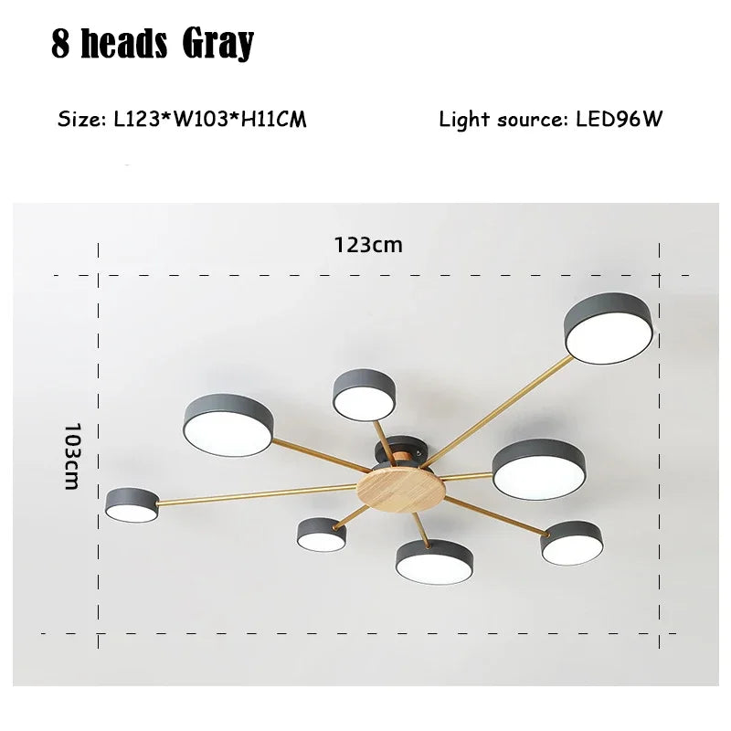 plafonnier moderne créatif pour décoration intérieure en led