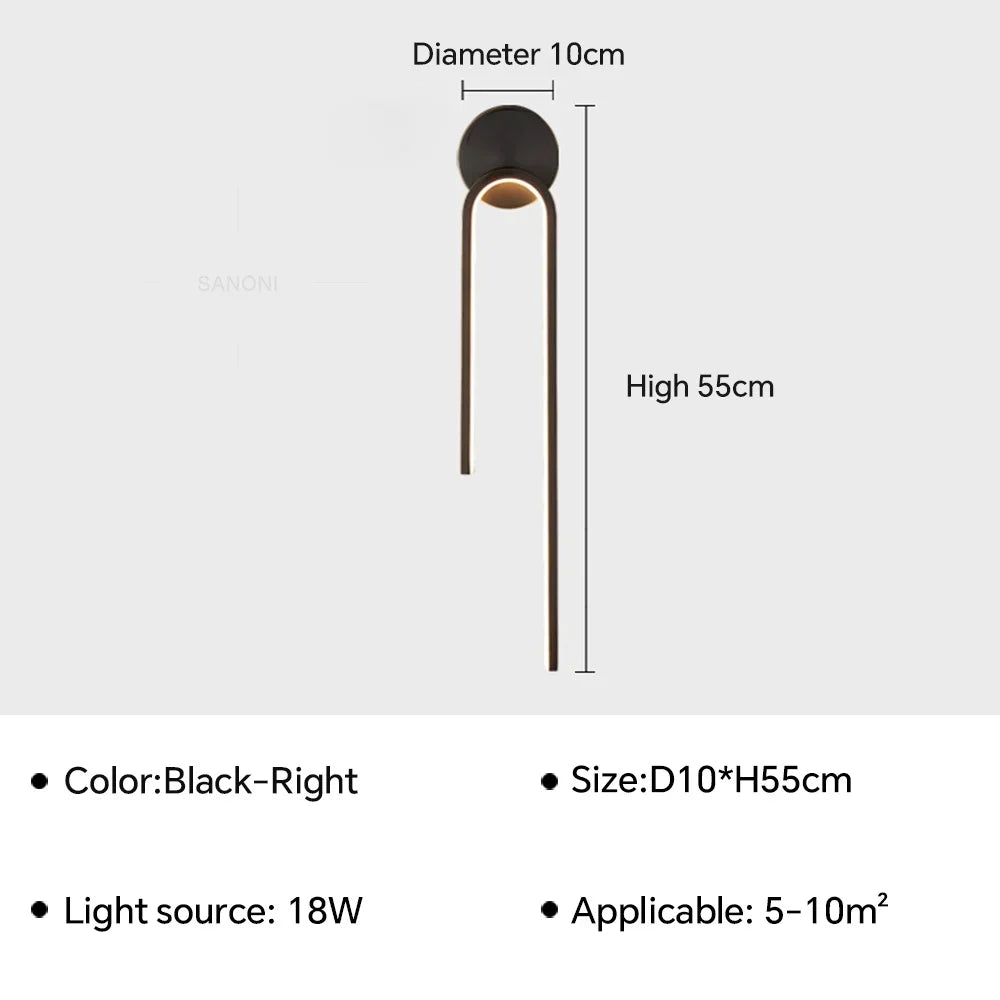 applique murale led design moderne pour décoration intérieure élégante