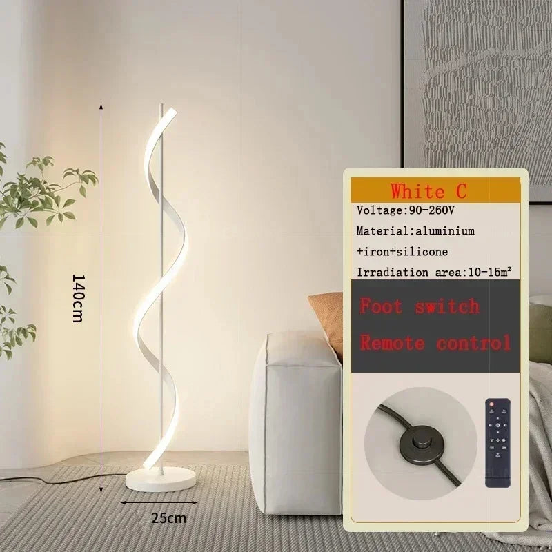 Lampadaire LED moderne décoration de la maison lumière 140 cm ligne luminaire canapé coin chambre salon salle d'étude éclairage intérieur Lustre