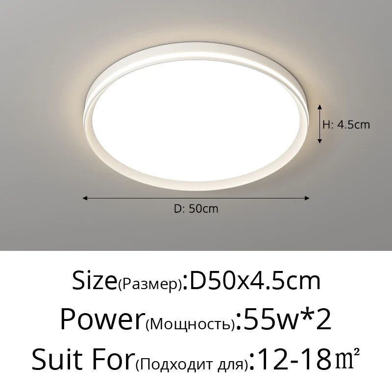 plafonnier moderne en aluminium haut de gamme protection des yeux