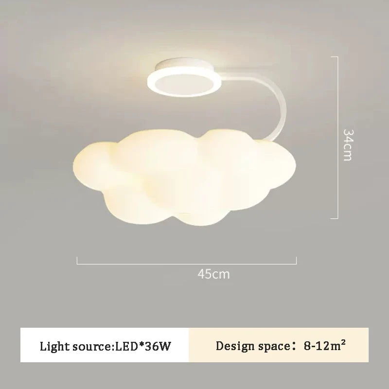 lustre romantique nuages pour chambre enfant décoration nordique