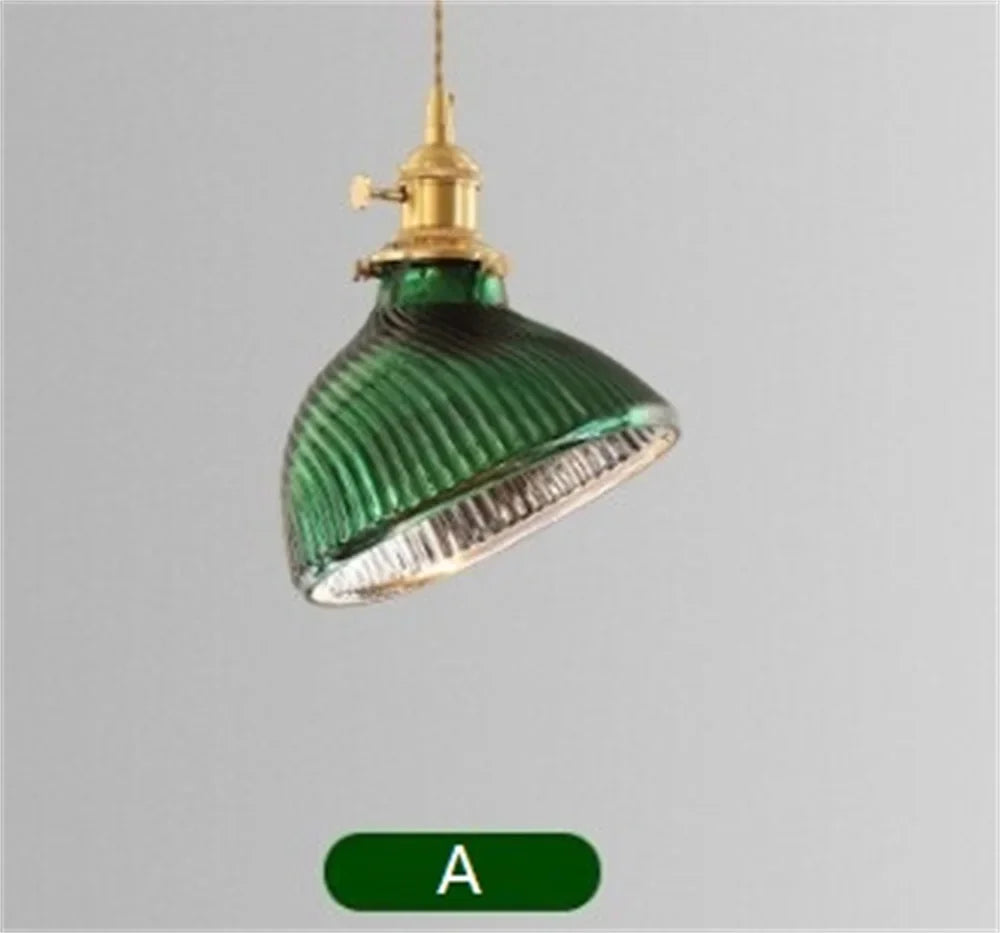 suspension led moderne en laiton avec verre pour décoration maison