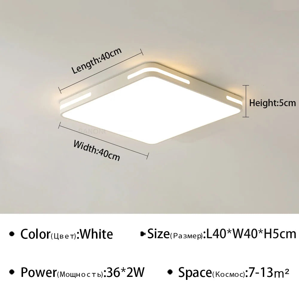 plafonnier led ultra mince design moderne pour intérieur