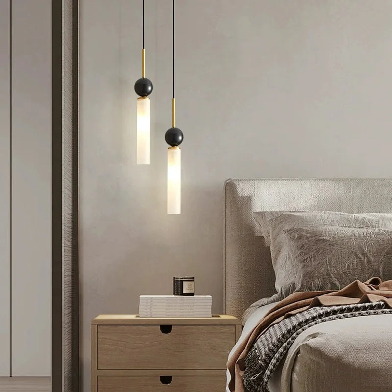 suspension en marbre naturel avec cordon réglable nouvelle collection