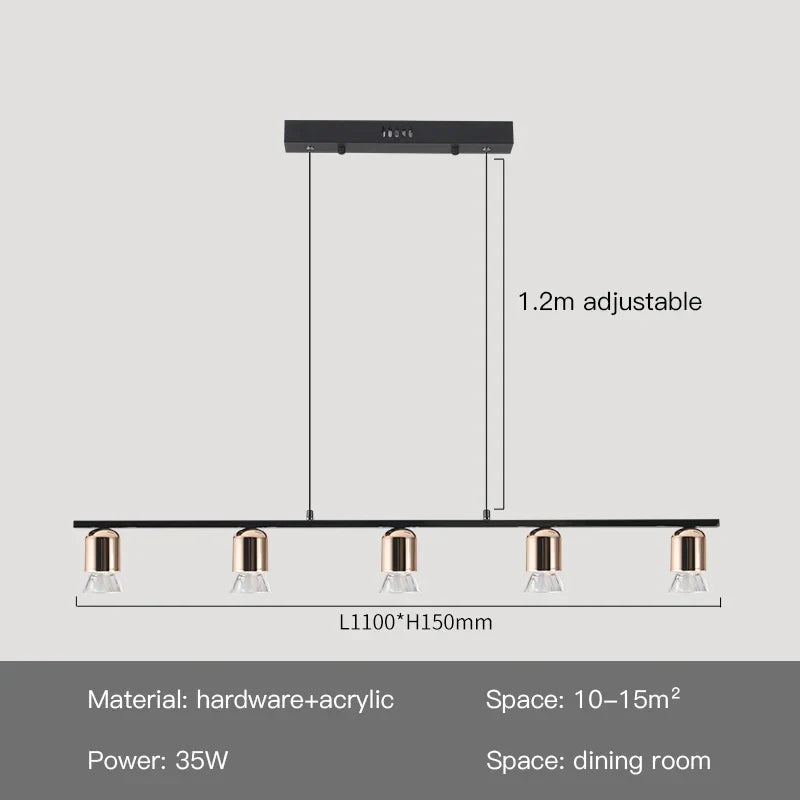 suspension led au design moderne et épuré pour intérieur original