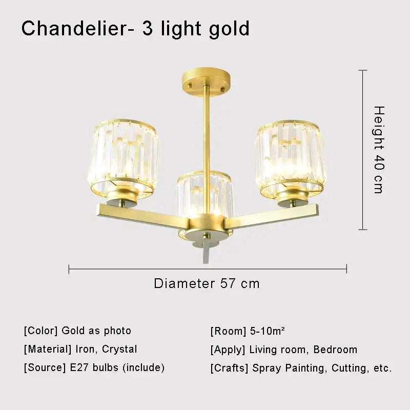 lustre en cristal moderne pour un éclairage intérieur élégant