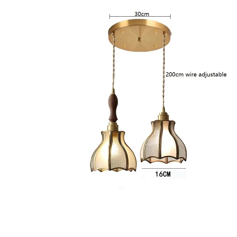 iwhd suspension moderne en cuivre verre led décorative