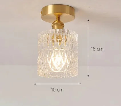 plafonnier moderne en verre pour intérieur et extérieur lumineux