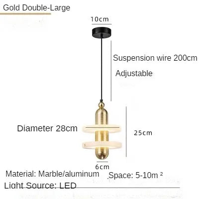 suspension en marbre naturel espagnol pour décoration élégante