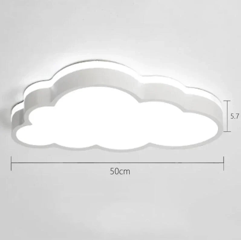 plafonnier led design moderne en forme de nuage pour enfants