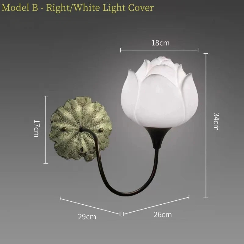 Applique murale Led en forme de Lotus
