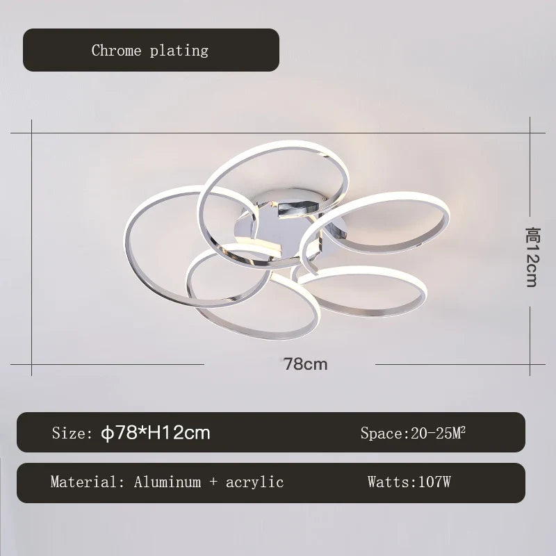 plafonnier moderne design créatif à leds pour intérieur