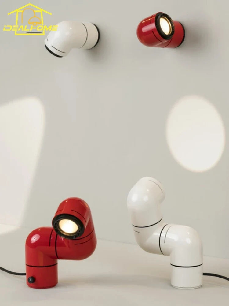 lampe à poser led médiévale design pipe à eau moderne