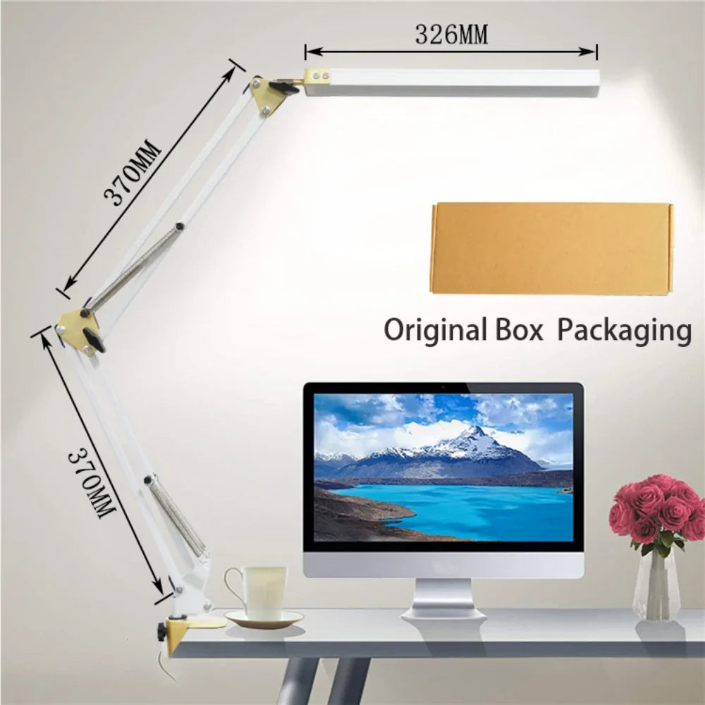 Lampe de bureau LED avec pince 10W