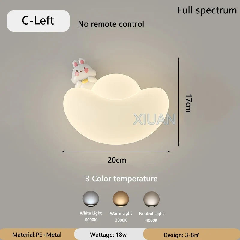 applique murale créative lingot d'or protection des yeux lion chat lapin
