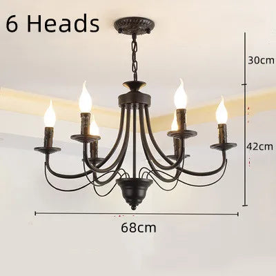 lustre en fer forgé noir et blanc design intérieur moderne