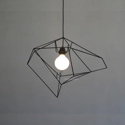 suspension nordique simple en fer design géométrique moderne