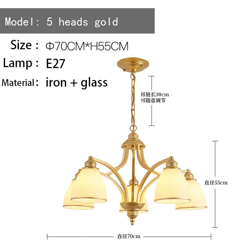 lustre rétro américain pour éclairage intérieur de plafond