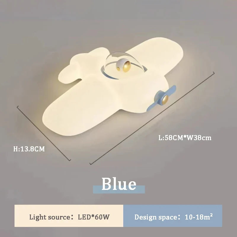 plafonnier astronaute mignon led pour chambre d'enfant décorative