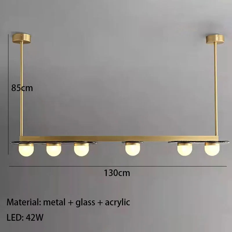 lustre led 	 style art déco suspension en verre