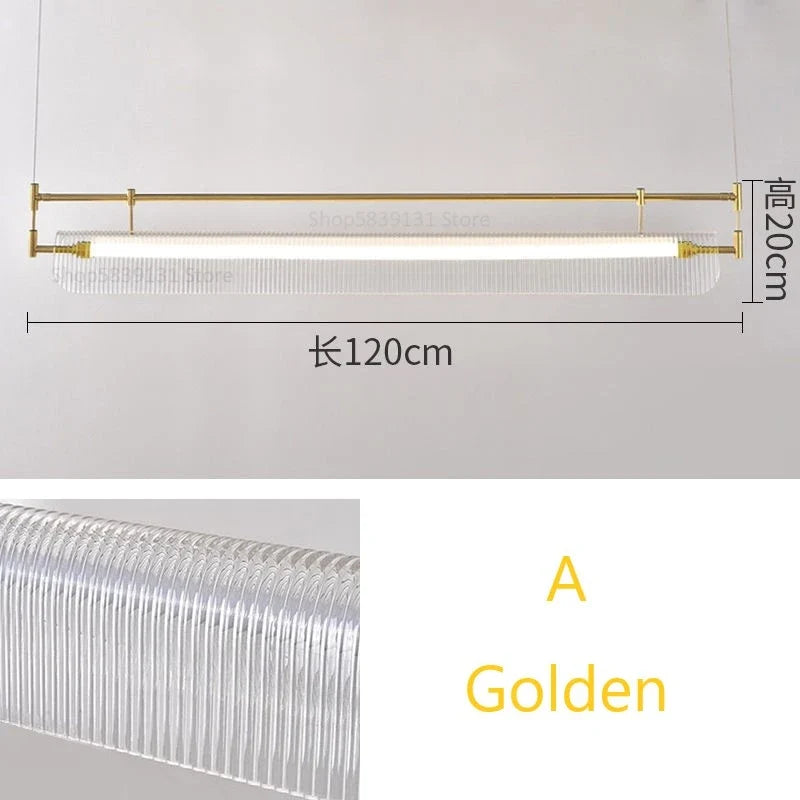 suspension minimalistes italiennes en acrylique led modernes