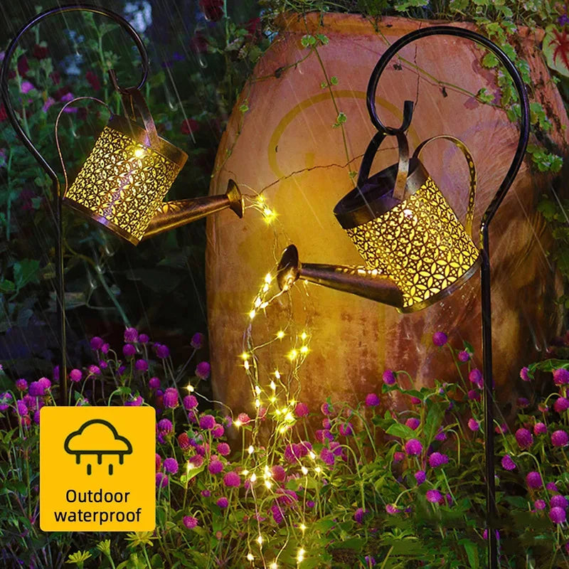 lampes solaires pour robinet d'arrosage décoration jardin extérieur