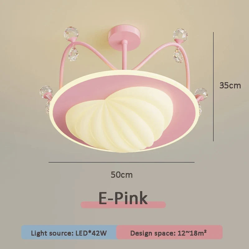 lampe créative en cristal pour chambre de princesse moderne
