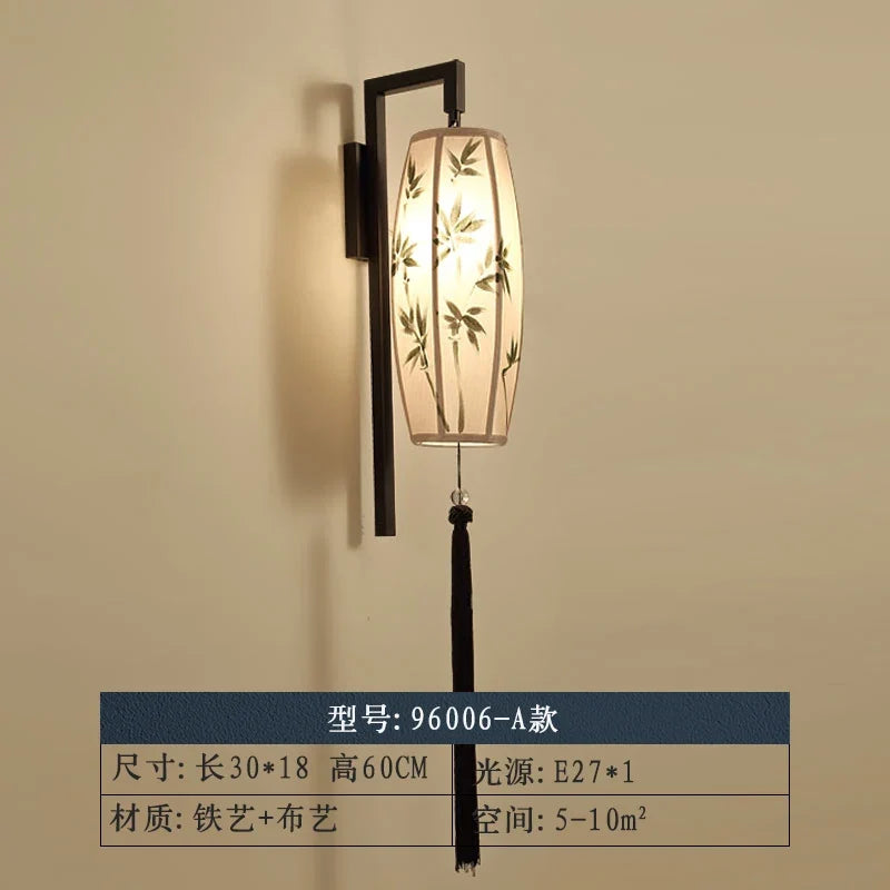applique murale led style chinoiserie pour hôtel et salon de thé