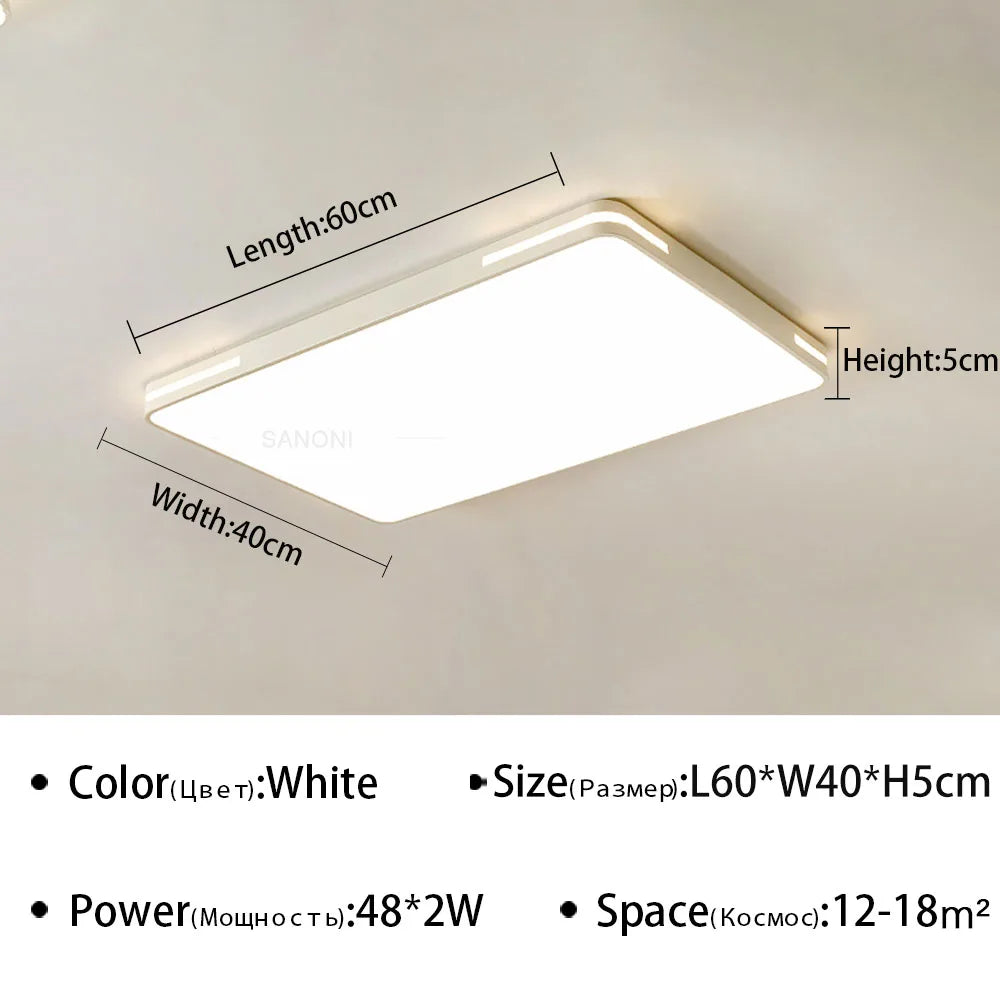 plafonnier led ultra mince design moderne pour intérieur