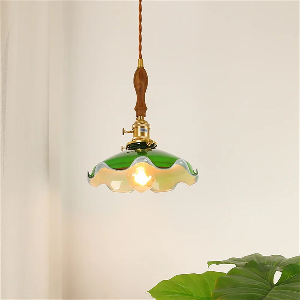 suspension industrielle vintage en cuivre et verre idéale pour loft