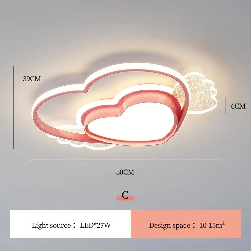 plafonnier nuage mignon pour chambre de princesse fille