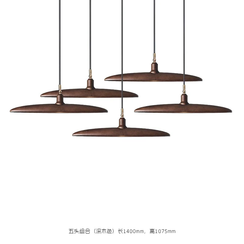 lustre en bois style nordique pour éclairage décoratif élégant