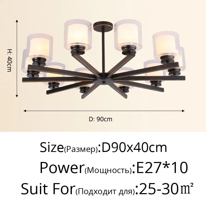 Bosmos European Style Decorative LED Chandeliers For Living Rooms, Bedrooms, And Modern Simple Indoor Lighting