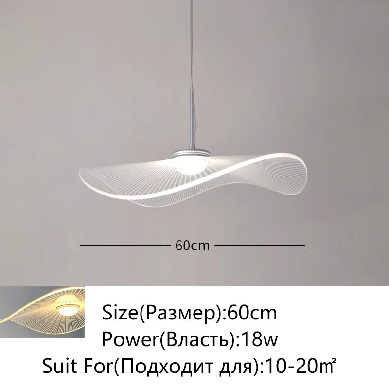 lustre led moderne suspendu lotus classique restaurant