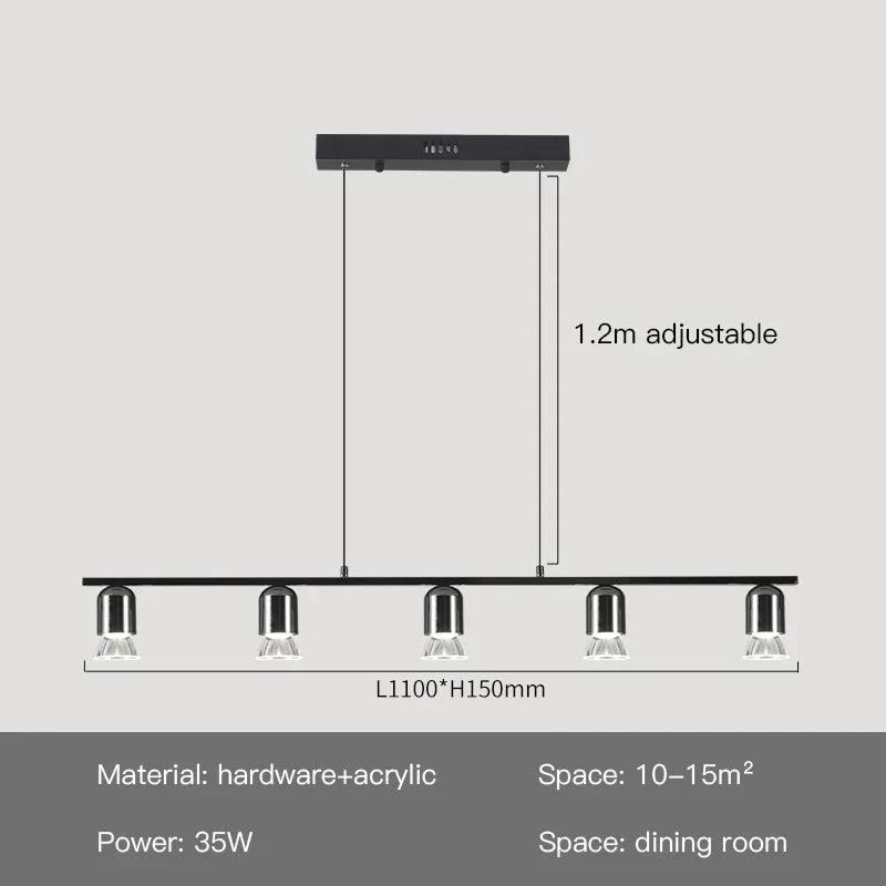 suspension led au design moderne et épuré pour intérieur original