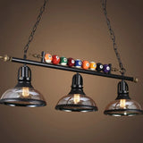 lustre rétro pour bar et billard décoration créative nostalgique