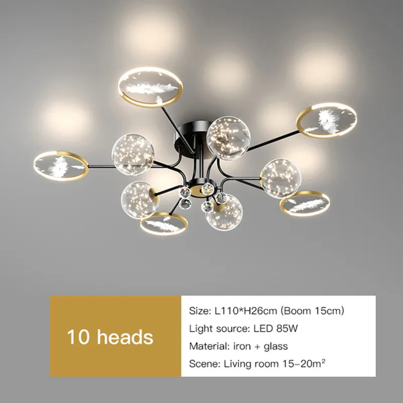 Plafonnier LED avec télécommande