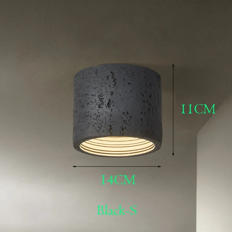 Wabi Sabi – spot lumineux Led en ciment rouge
