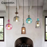 suspension en verre moderne pour décoration intérieure et luminaires