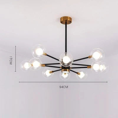 Nordic Bubble Glass Chandelier Pendant Lamp Ceiling Light Suspension Luminaire  for Living Room Bedroom