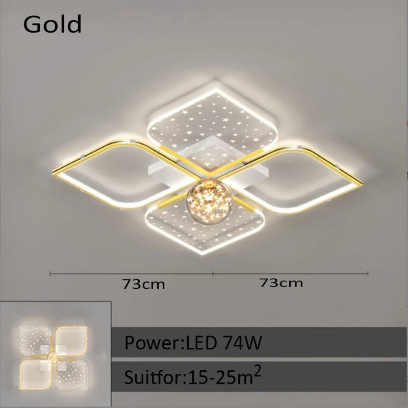 plafonnier led luxueux pour un éclairage moderne intérieur