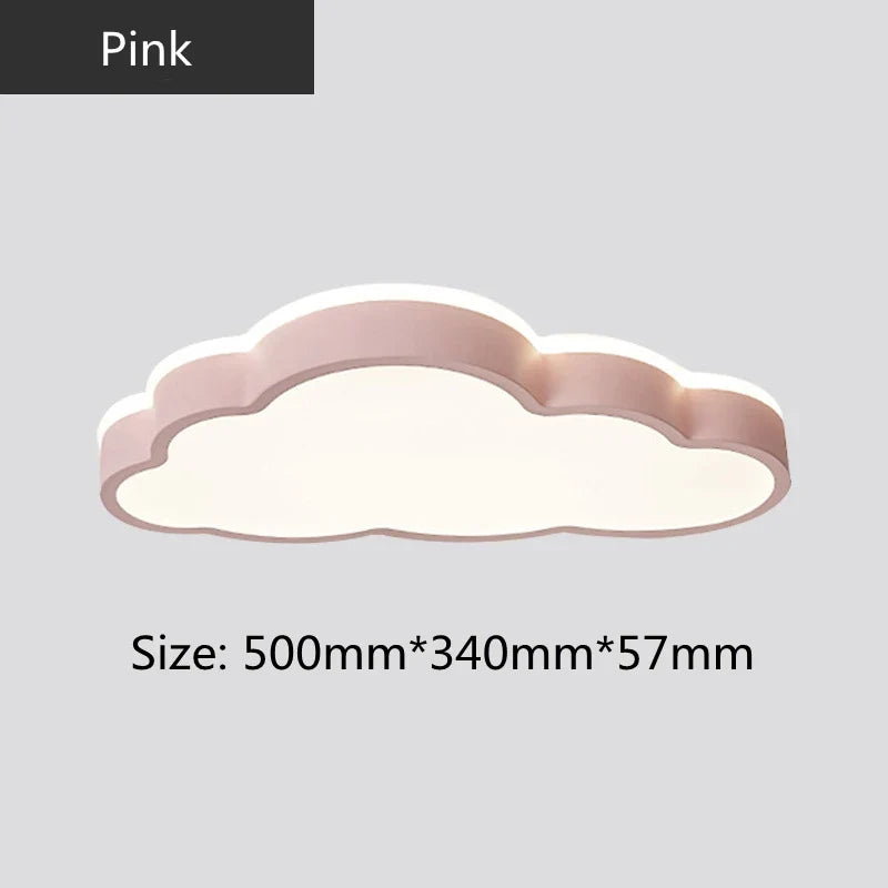 plafonnier led design moderne en forme de nuage pour enfants