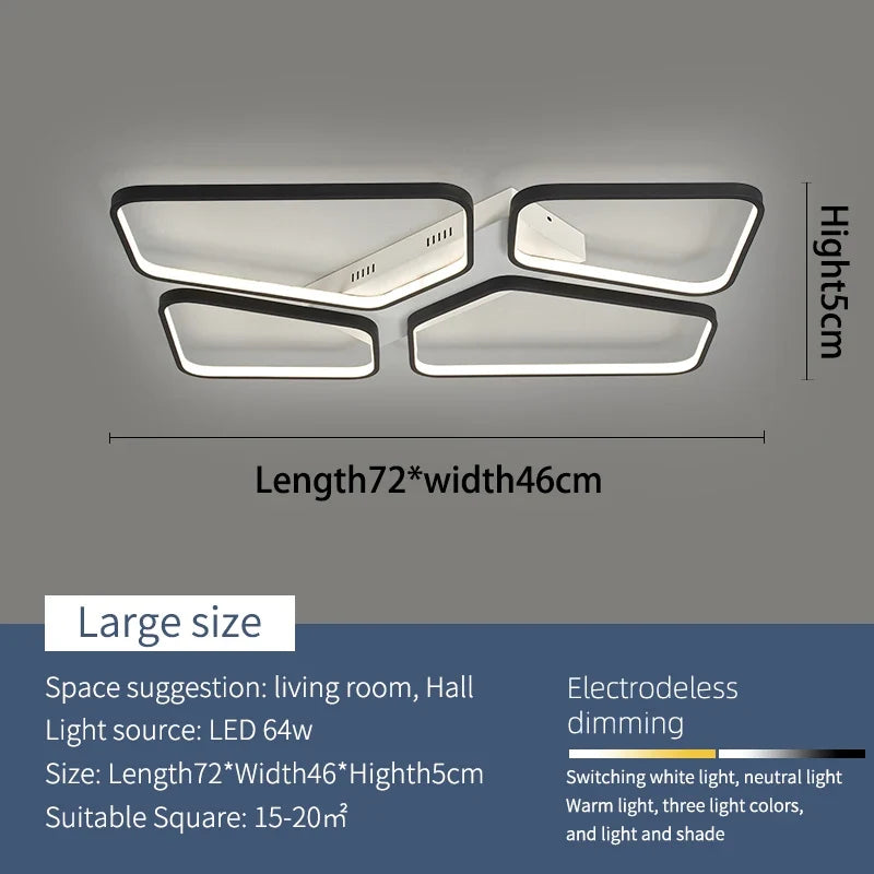 plafonnier à led moderne pour intérieur design élégant