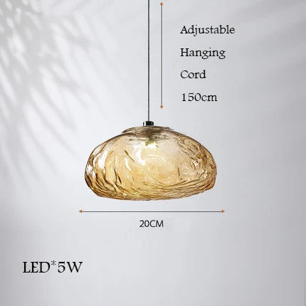lustre en verre design créatif nuage luminaire décoratif intérieur