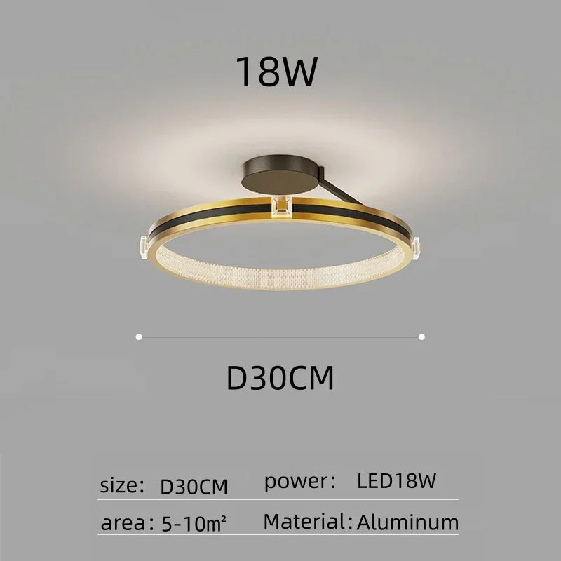 plafonnier led moderne de luxe en cristal décoration luminaires