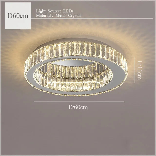 2024 Originality Personality Luxury Crystal Chandelier Lighting For Living Room Bedroom Study Crystal Ceiling Lamp
