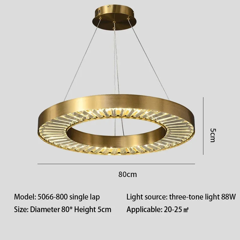 lustre en cristal à led design pour intérieur élégant