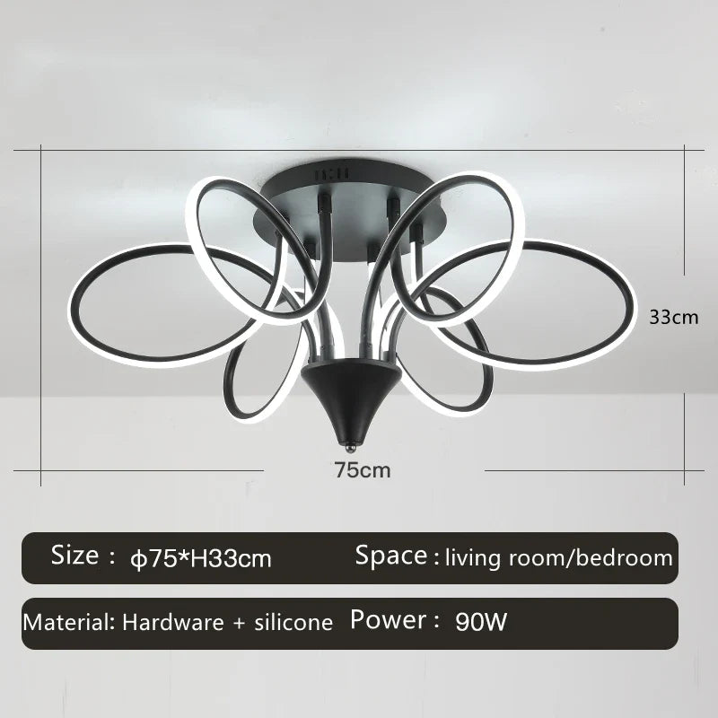 plafonnier led lumineux pour décoration intérieure moderne 2024