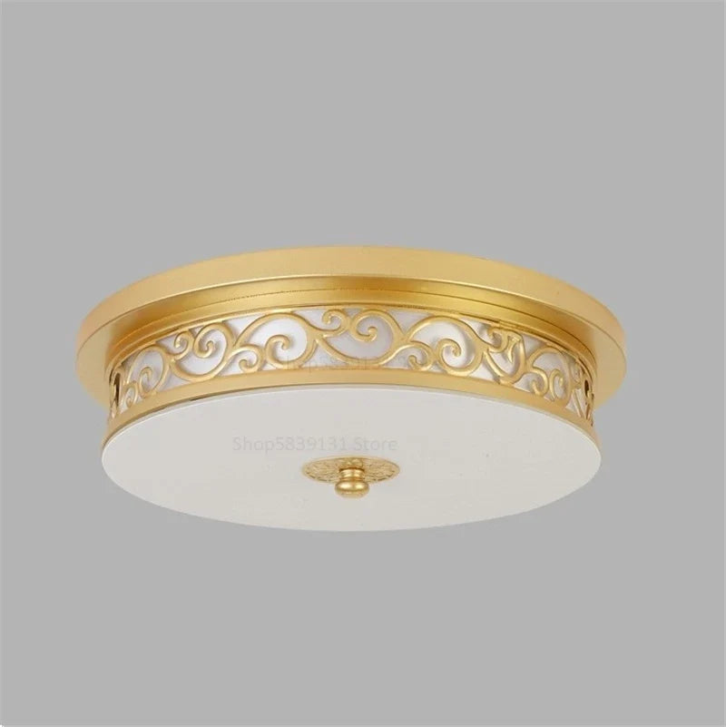 plafonniers led circulaires style rétro américain décoration moderne